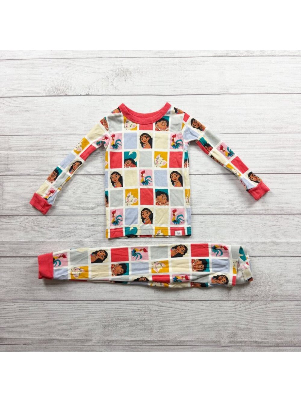 Disney Baby Gap Moana Toddler Pajama Set Soft Organic Cotton 3T